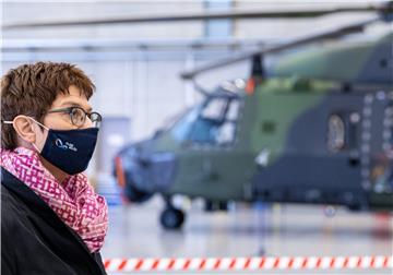 German Minister of Defence Kramp-Karrenbauer in Fassberg