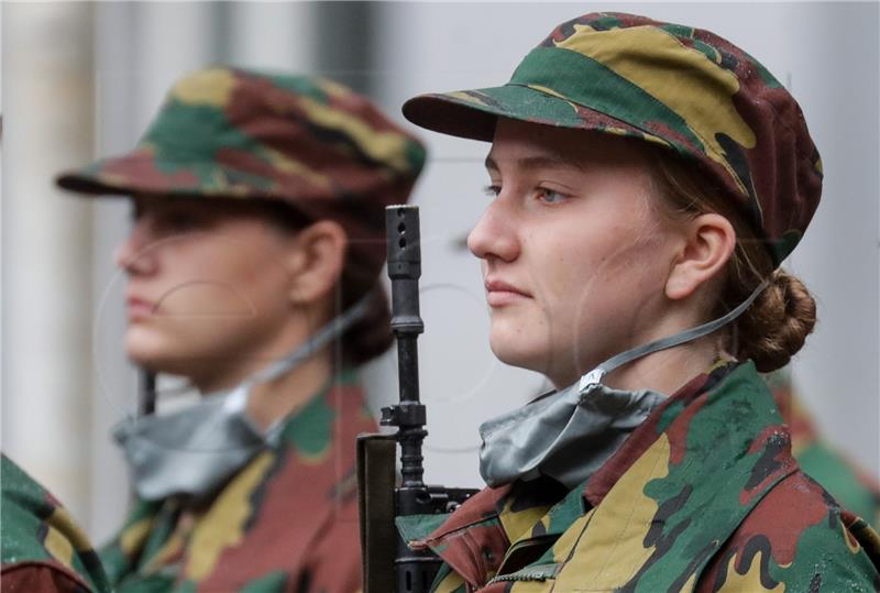 BELGIUM ROYALS BLUE BERETS CEREMONY