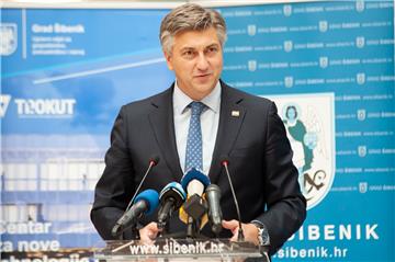 Premijer Plenković na otvorenju Inkubatora za nove tehnologije Trokut u Šibeniku