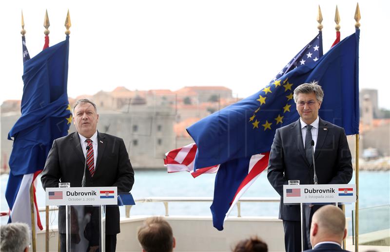 Plenković i Pompeo održali zajedničku tiskovnu konferenciju