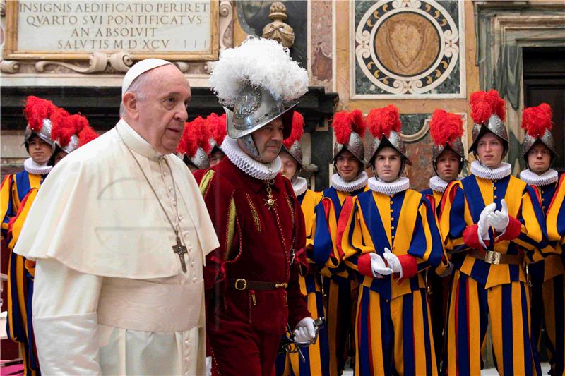 VATICAN PONTIFICAL SWISS GUARD NEW RECRUITS CEREMONY