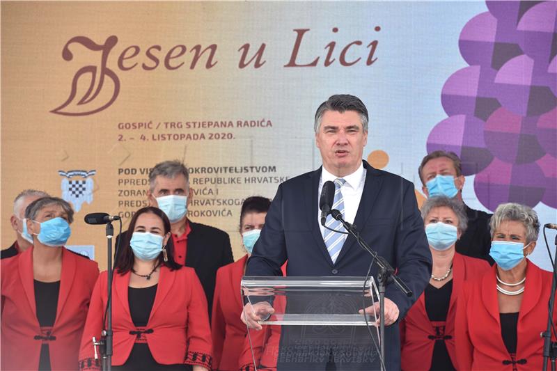 Milanovic wishes Lika residents wealthy lives