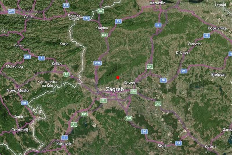 2.3 scale tremor felt in Zagreb