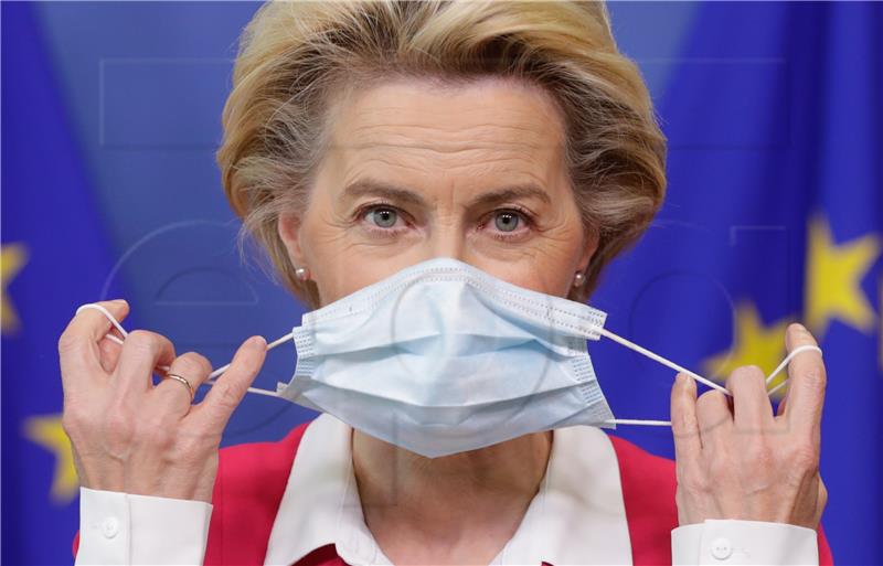 (FILE) BELGIUM EU VON DER LEYEN CORONAVIRUS