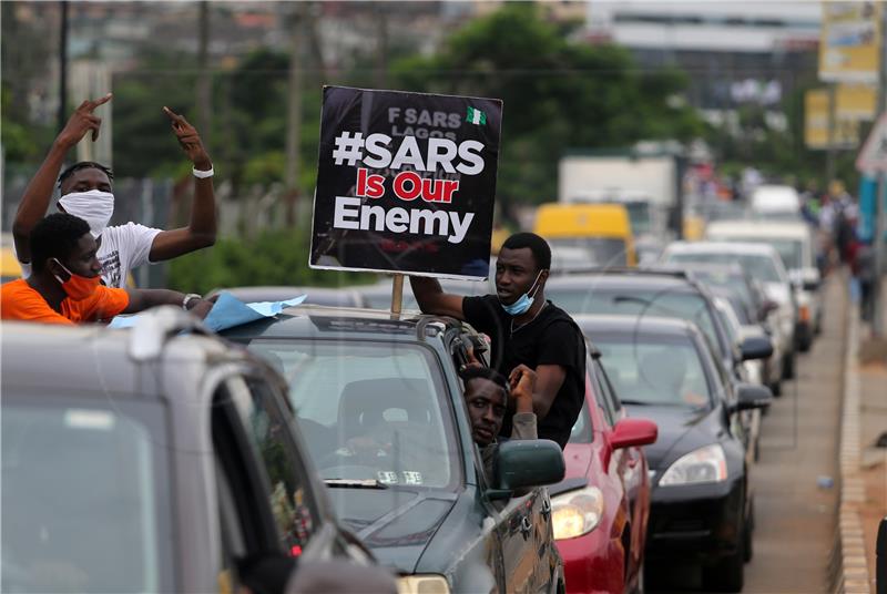 NIGERIA PROTEST AGAINST SARS POLICE