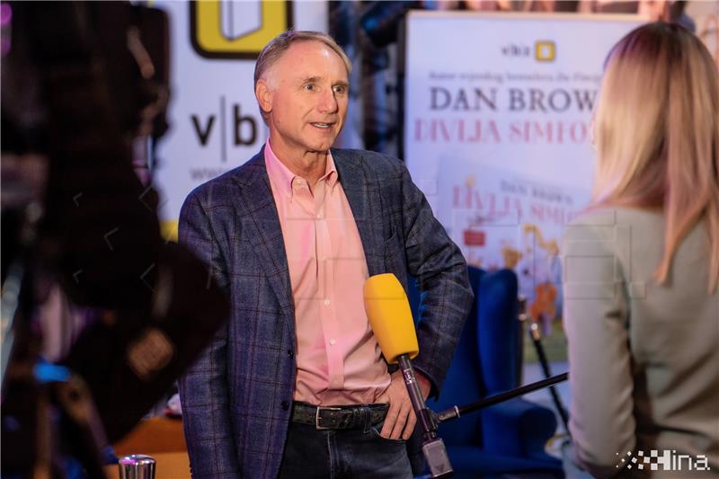 Dan Brown u Zagrebu predstavio svoju "Divlju simfoniju"