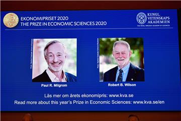 SWEDEN NOBEL PRIZE ECONOMIC SCIENCES 2020