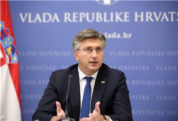 Konferencija za medije predsjednika vlade RH Andreja Plenkovića