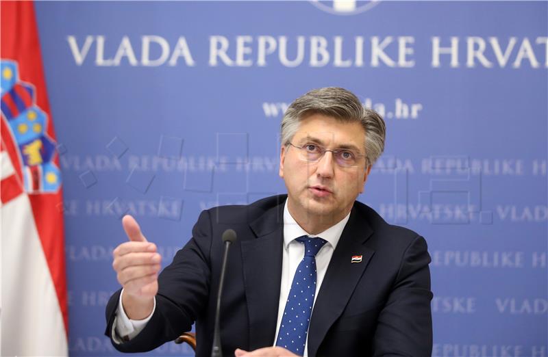 Konferencija za medije predsjednika vlade RH Andreja Plenkovića