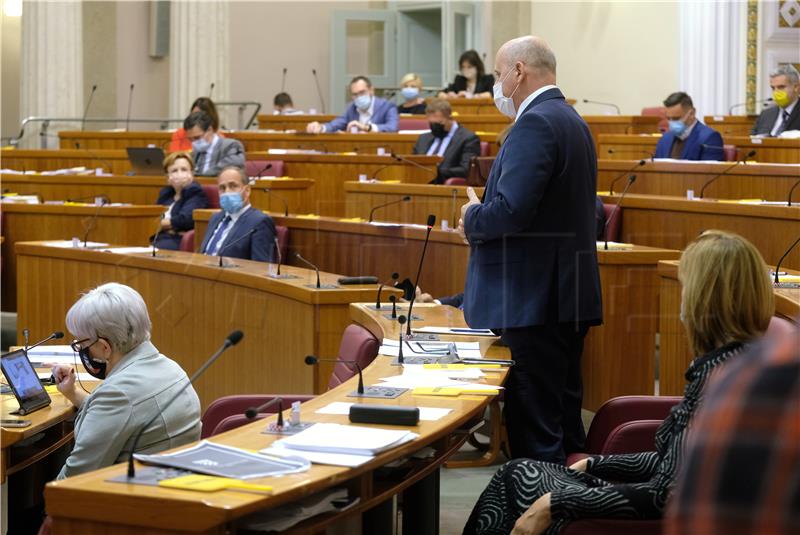 Sabor: Glasanje o raspravljenim točkama dnevnog reda