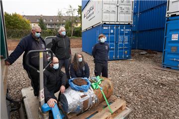 Bomb disposal in Koblenz