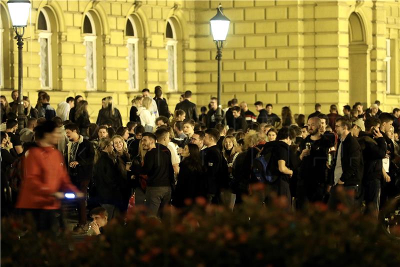 Police prevent gathering of young people outside HNK in Zagreb