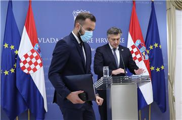 Konferencija za medije Andreja Plenkovića i Josipa Aladrovića