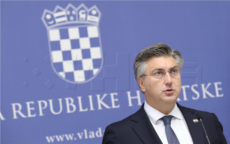 Konferencija za medije Andreja Plenkovića i Josipa Aladrovića