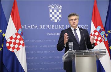 Konferencija za medije Andreja Plenkovića i Josipa Aladrovića