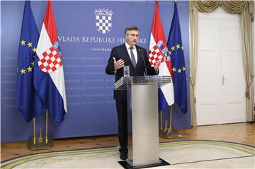 Konferencija za medije Andreja Plenkovića i Josipa Aladrovića