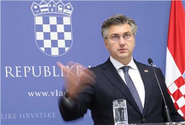 Konferencija za medije Andreja Plenkovića i Josipa Aladrovića