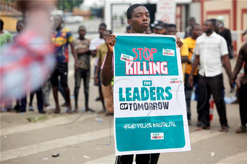 NIGERIA PROTEST AGAINST SARS POLICE