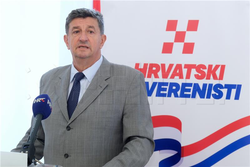 Konferencija za medije Hrvatskih suverenista