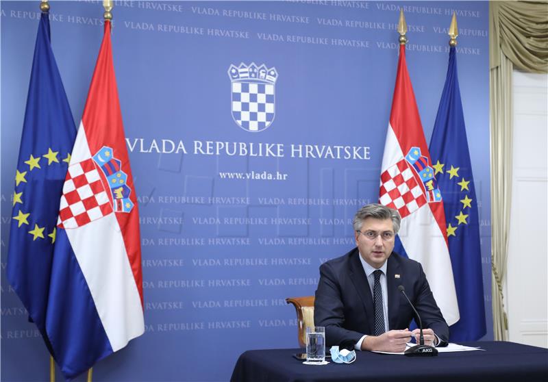 Konferencija za medije premijera Andreja Plenkovića