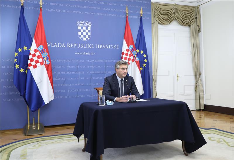 Konferencija za medije premijera Andreja Plenkovića