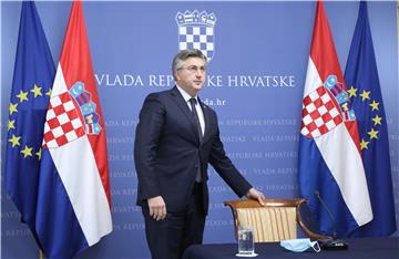 Konferencija za medije premijera Andreja Plenkovića