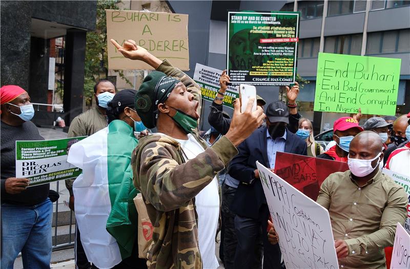 USA NEW YORK NIGERIA PROTEST