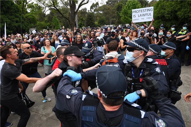 AUSTRALIA PANDEMIC ANTI-LOCKDOWN PROTEST