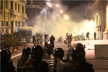 ITALY PROTEST PANDEMIC CORONAVIRUS COVID19