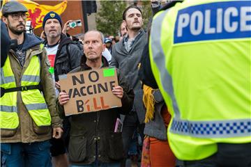 BRITAIN PROTEST PANDEMIC CORONAVIRUS COVID19