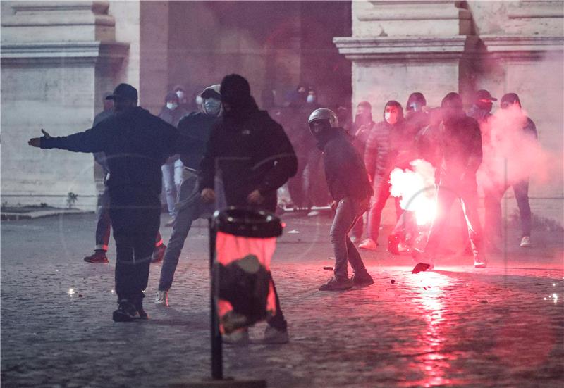 ITALY PROTESTS PANDEMIC CORONAVIRUS COVID19