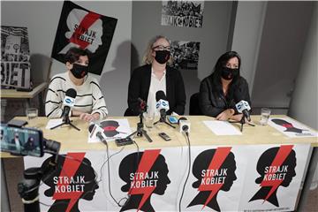 POLAND WOMEN'S STRIKE PRESS CONFERENCE