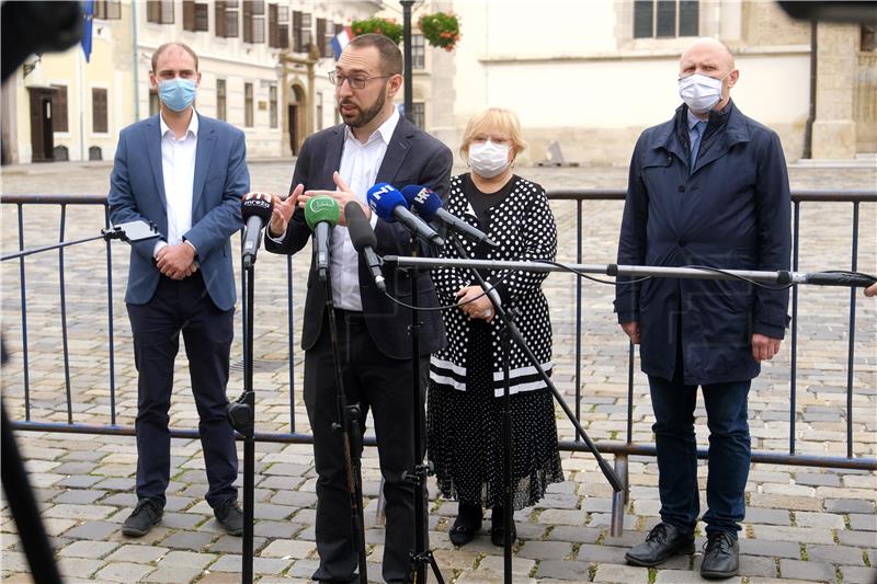 Konferencija za medije oporbenih gradskih klubova zastupnika