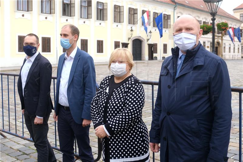 Konferencija za medije oporbenih gradskih klubova zastupnika