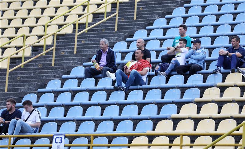 Stadium in Zapresic venue for Azerbaijan-Montenegro football match