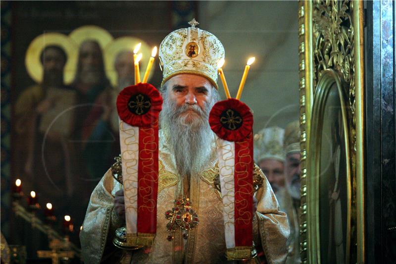 (FILE) SERBIA CHURCHES METROPOLITAN AMFILOHIJE OBIT