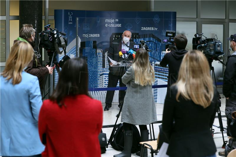 Konferencija za medije Stožera civilne zaštite Grada Zagreba