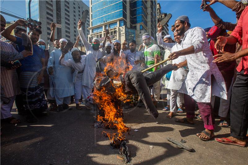 BANGLADESH PROTEST FRANCE MUHAMMAD