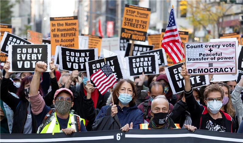 epaselect USA NEW YORK ELECTIONS PROTEST