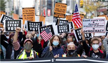 epaselect USA NEW YORK ELECTIONS PROTEST