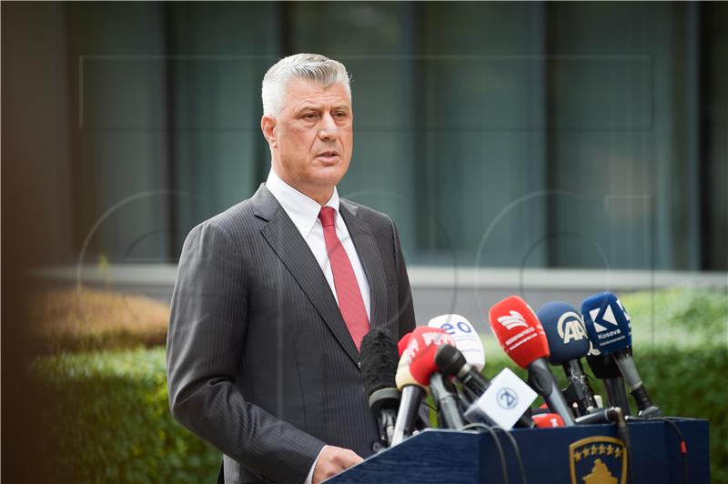 Bivši predsjednik Kosova Thaci u pritvoru u Haagu