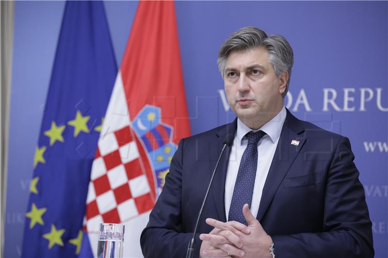 Konferencija za medije Andreja Plenkovića