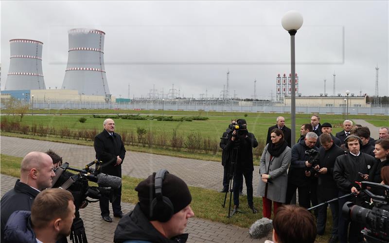 Power launch event at the Belarusian Nuclear Power Plant