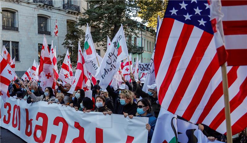 GEORGIA PARLIAMENTARY ELECTIONS PROTEST