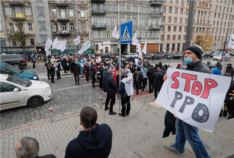 UKRAINE PROTEST PANDEMIC CORONAVIRUS COVID19