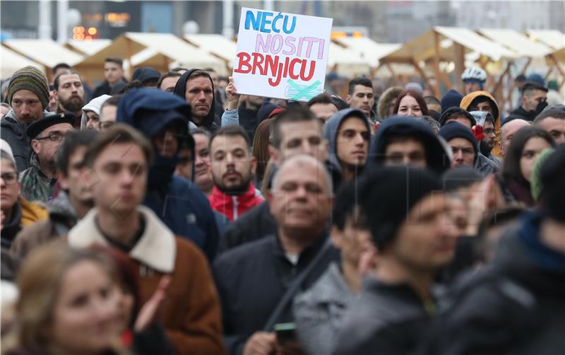 Charges brought against organiser of Zagreb anti-COVID protest rally