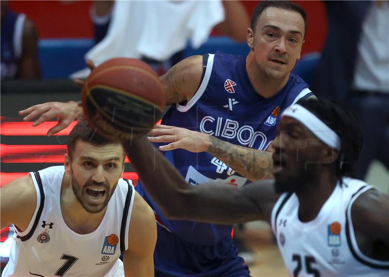 Utakmica 7. kola ABA lige: Cibona - Partizan