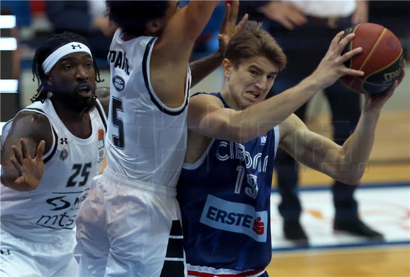 Utakmica 7. kola ABA lige: Cibona - Partizan