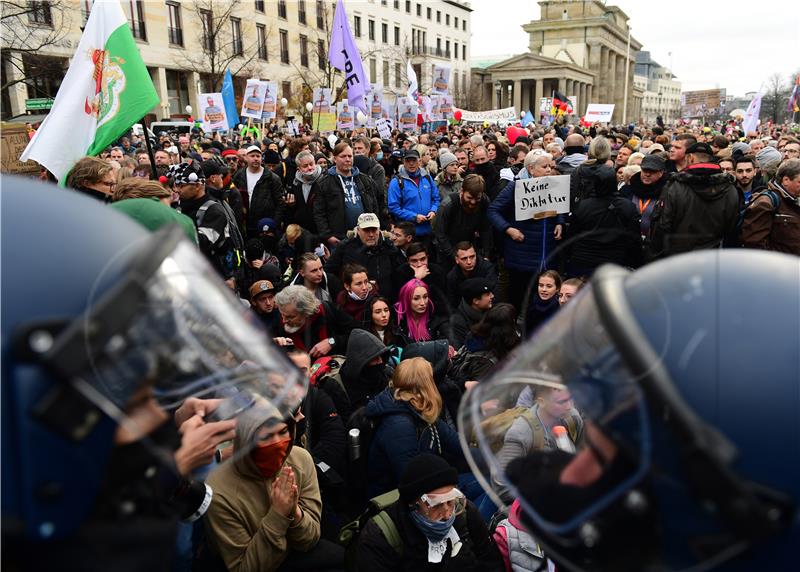 GERMANY PROTEST PANDEMIC CORONAVIRUS COVID19