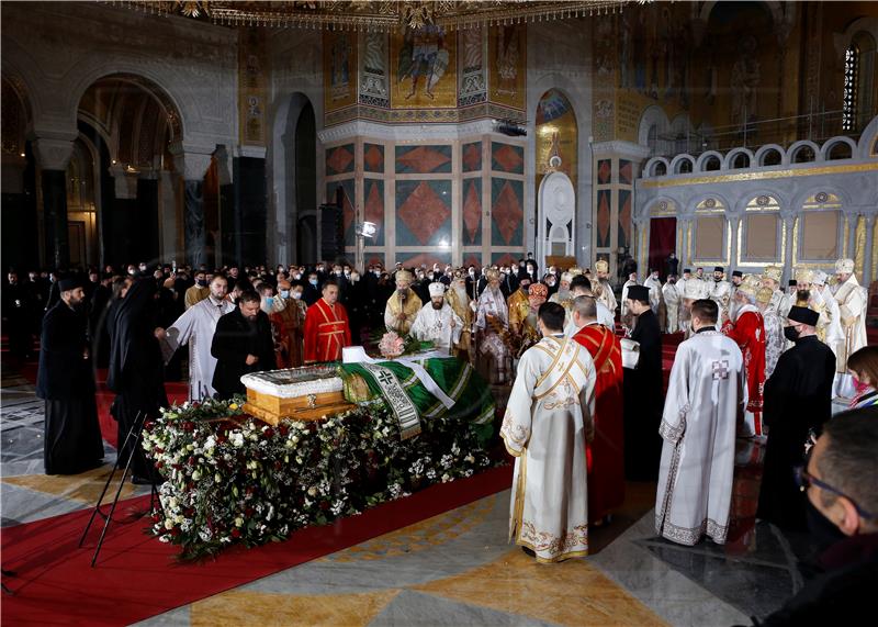 SERBIA CHURCHES PATRIARCH IRINEJ FUNERAL